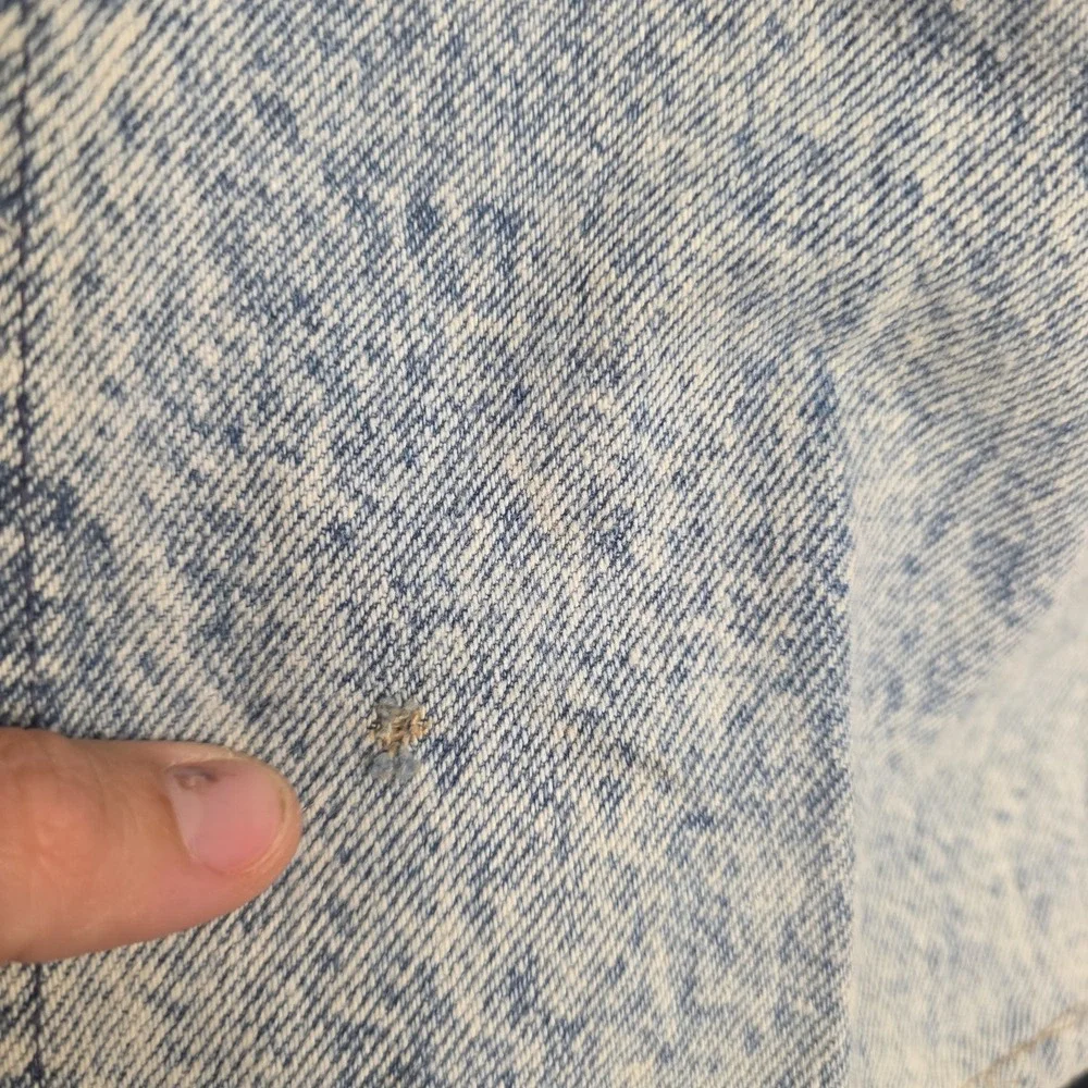 Vintage Lee Jeans Men's Blue Acid Wash Denim Classic Zip Fly USA Made 42x32
